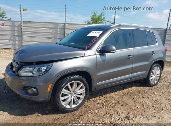 WVGAV7AX4GW542019 2016 VOLKSWAGEN TIGUAN Gray წინა მარცხენა ხედი სამი მეოთხედიდან