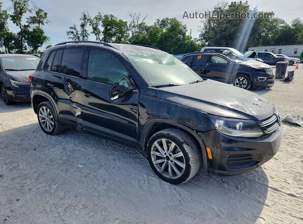 WVGAV7AX4JK006072 2018 VOLKSWAGEN TIGUAN Black Delantero derecho