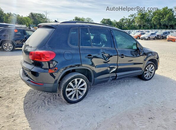 WVGAV7AX4JK006072 2018 VOLKSWAGEN TIGUAN Black Trasero derecho