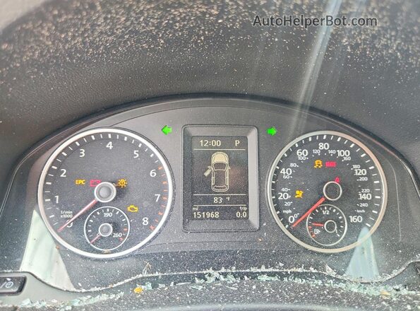 WVGAV7AX4JK006072 2018 VOLKSWAGEN TIGUAN Black Vista del cuadro de instrumentos