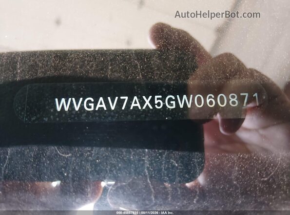 WVGAV7AX5GW060871 2016 VOLKSWAGEN TIGUAN Черный Вид подкапотного пространства