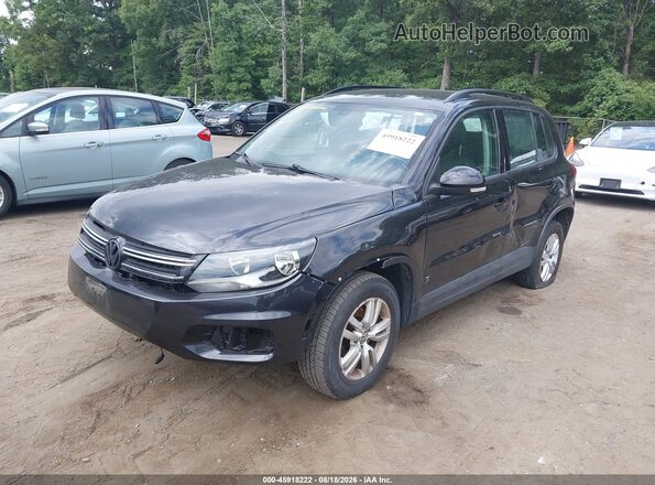 WVGAV7AX5HK014353 2017 VOLKSWAGEN TIGUAN Black წინა მარცხენა ხედი სამი მეოთხედიდან