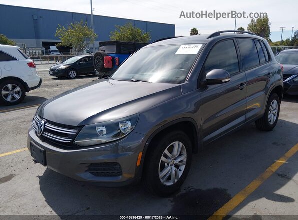 WVGAV7AX6GW585017 2016 VOLKSWAGEN TIGUAN Gray Przód lewy