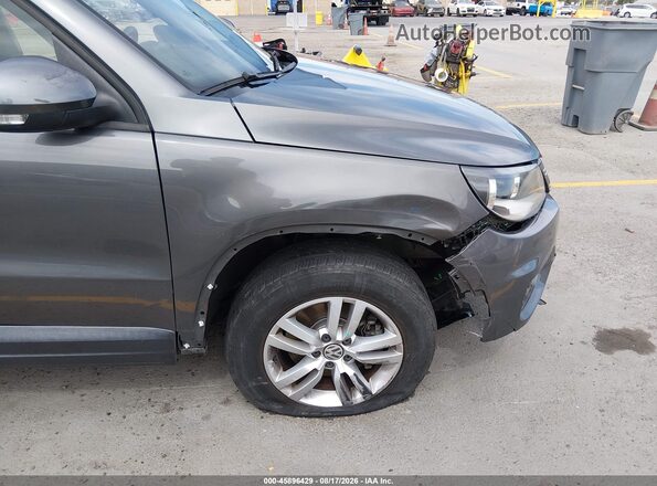 WVGAV7AX6GW585017 2016 VOLKSWAGEN TIGUAN Gray Widok z przodu
