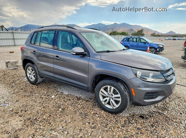 WVGAV7AX6GW593649 2016 VOLKSWAGEN TIGUAN Серый Передняя правая четверть