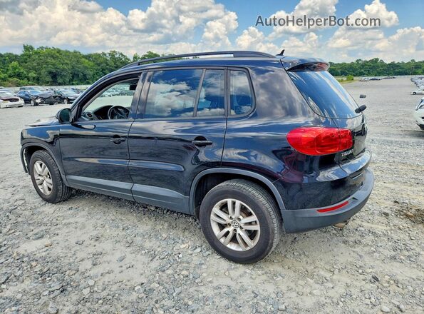 WVGAV7AX6GW599113 2016 VOLKSWAGEN TIGUAN Black უკანა მარცხენა