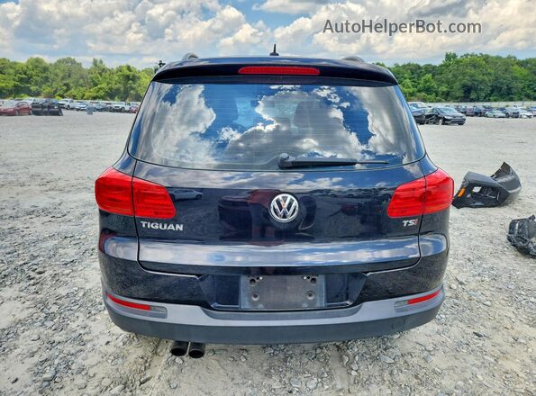 WVGAV7AX6GW599113 2016 VOLKSWAGEN TIGUAN Black უკანა ხედი