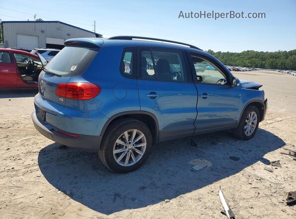 WVGAV7AX6HK042629 2017 VOLKSWAGEN TIGUAN Blue Tył prawy