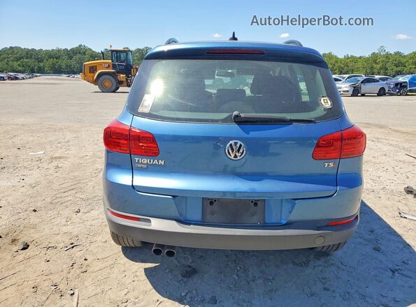 WVGAV7AX6HK042629 2017 VOLKSWAGEN TIGUAN Blue Widok z tyłu