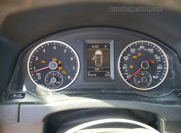 WVGAV7AX6HK042629 2017 VOLKSWAGEN TIGUAN Blue Widok zestawu wskaźników