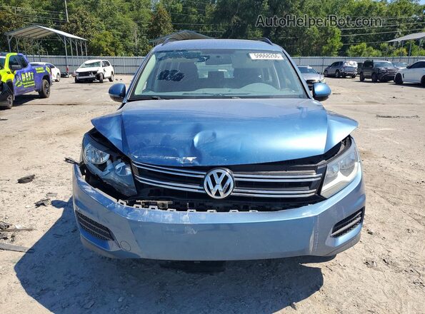 WVGAV7AX6HK042629 2017 VOLKSWAGEN TIGUAN Blue Widok z przodu