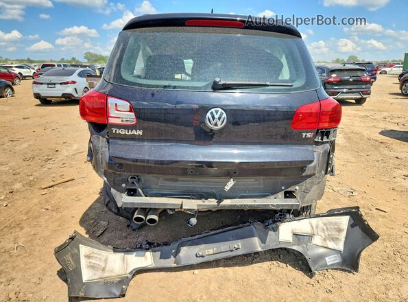 WVGAV7AX7GW534609 2016 VOLKSWAGEN TIGUAN Black Вид ззаду