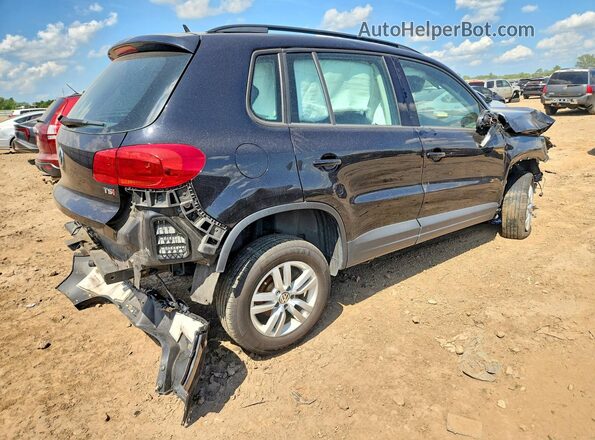 WVGAV7AX7GW534609 2016 VOLKSWAGEN TIGUAN Black Задня права чверть