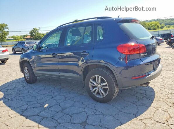 WVGAV7AX7GW586595 2016 VOLKSWAGEN TIGUAN Blue Tył lewy