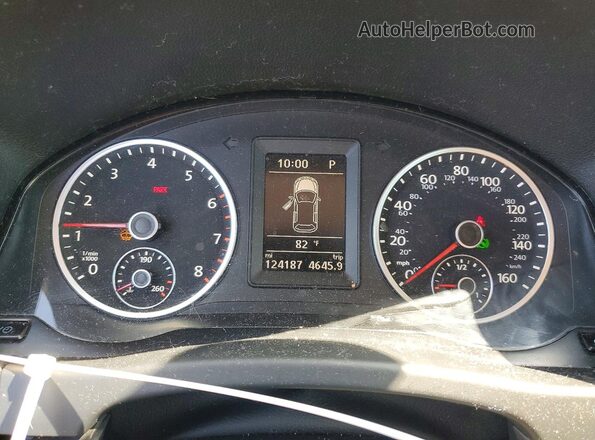 WVGAV7AX7GW586595 2016 VOLKSWAGEN TIGUAN Blue Widok zestawu wskaźników