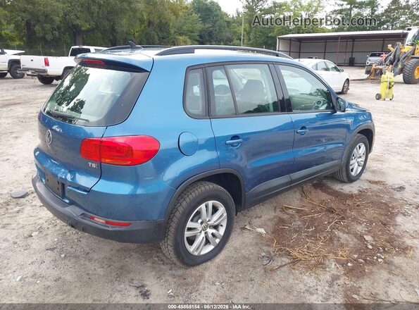 WVGAV7AX7HW511882 2017 VOLKSWAGEN TIGUAN Blue Tył prawy