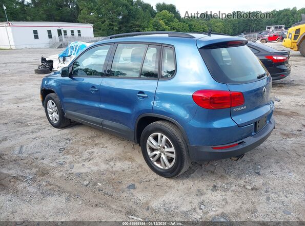 WVGAV7AX7HW511882 2017 VOLKSWAGEN TIGUAN Blue Tył lewy