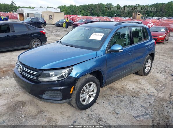 WVGAV7AX7HW511882 2017 VOLKSWAGEN TIGUAN Blue Przód lewy