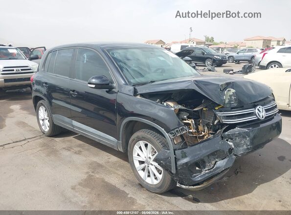 WVGAV7AX7JK004901 2018 VOLKSWAGEN TIGUAN Black წინა ხედი