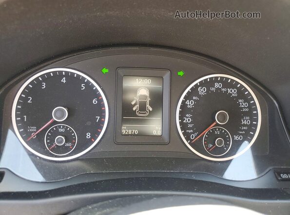 WVGAV7AX8GW519116 2016 VOLKSWAGEN TIGUAN Черный Вид щитка приборов