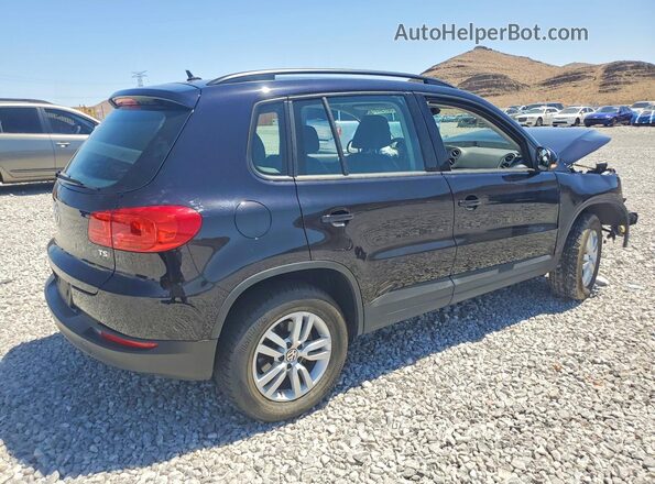 WVGAV7AX8GW519116 2016 VOLKSWAGEN TIGUAN Черный Задняя правая четверть