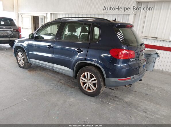 WVGAV7AX8GW588193 2016 VOLKSWAGEN TIGUAN Blue უკანა მარცხენა