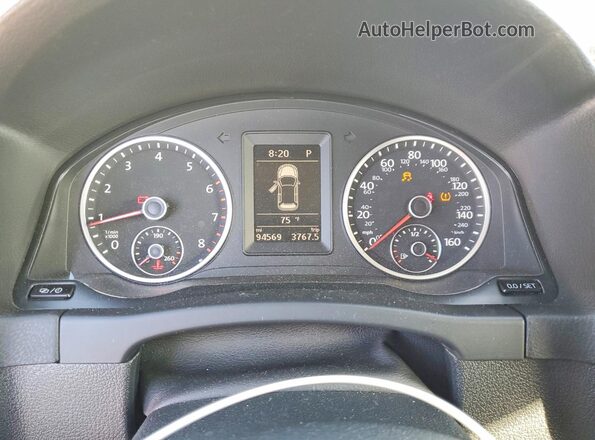 WVGAV7AX9GW591832 2016 VOLKSWAGEN TIGUAN White ხელსაწყოთა პანელის ხედი