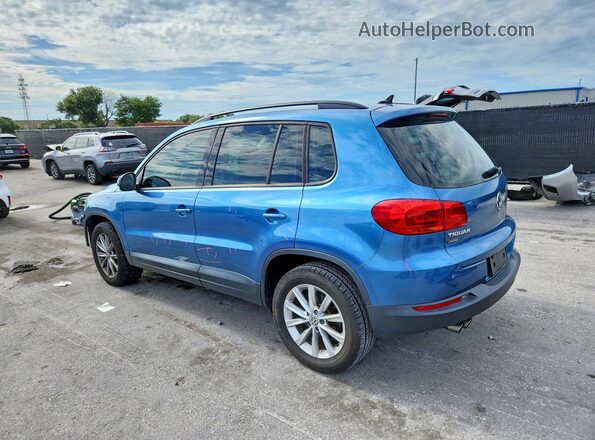 WVGAV7AX9HK054161 2017 VOLKSWAGEN TIGUAN Blue Tył lewy