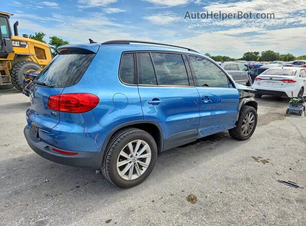 WVGAV7AX9HK054161 2017 VOLKSWAGEN TIGUAN Blue Tył prawy