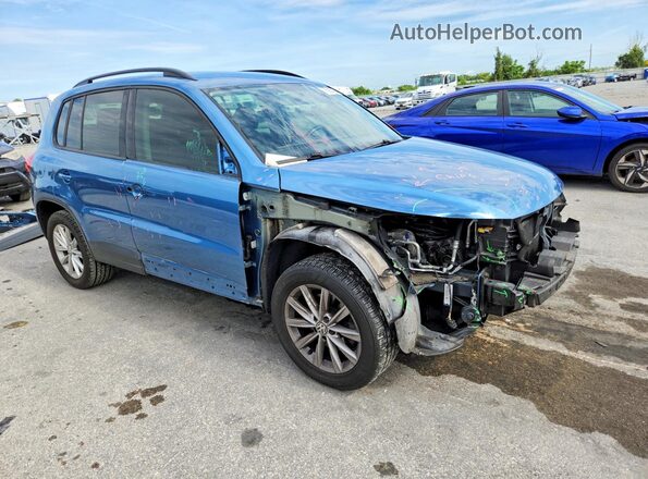 WVGAV7AX9HK054161 2017 VOLKSWAGEN TIGUAN Blue Przód prawy