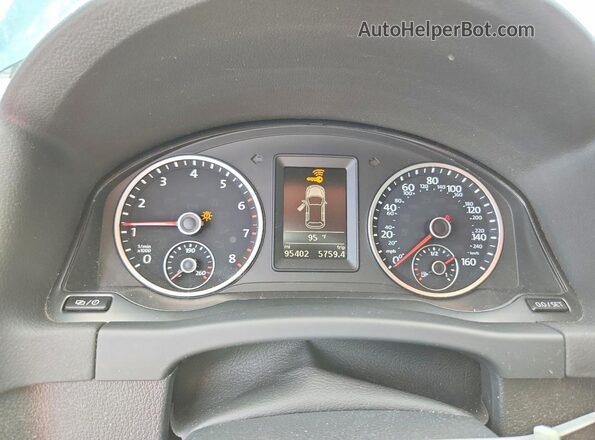 WVGAV7AX9HK054161 2017 VOLKSWAGEN TIGUAN Blue Widok zestawu wskaźników