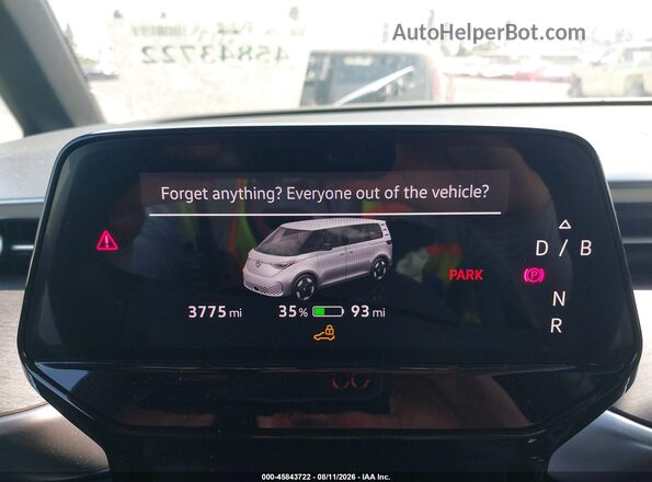 WVGAWVEB3SH047999 2025 VOLKSWAGEN ID. BUZZ Red Vista de los asientos traseros