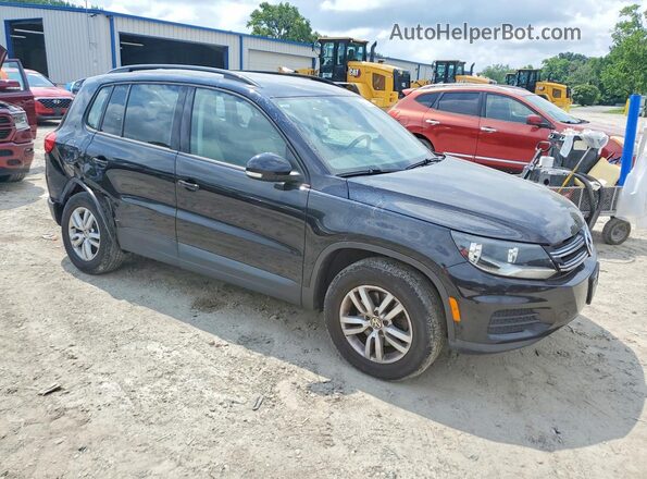 WVGBV7AX2HK003802 2017 VOLKSWAGEN TIGUAN Black Przód prawy