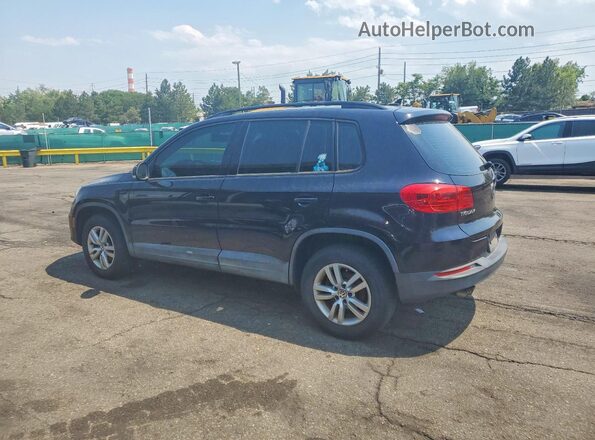 WVGBV7AX2HK013326 2017 VOLKSWAGEN TIGUAN Black Tył lewy