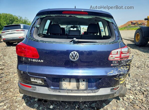 WVGBV7AX3GW577882 2016 VOLKSWAGEN TIGUAN Blue Rear view