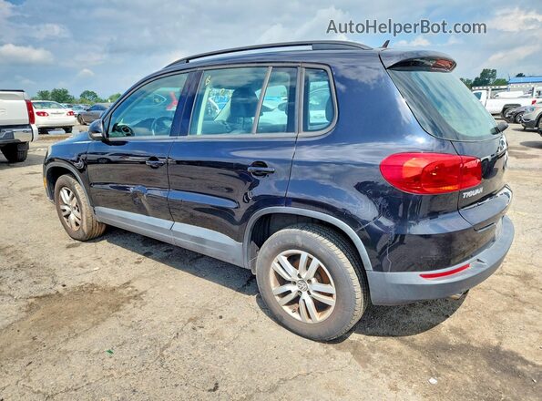 WVGBV7AX4GW579463 2016 VOLKSWAGEN TIGUAN Black Rear left