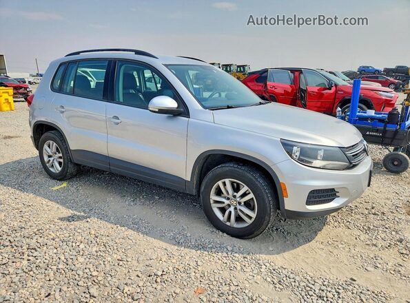 WVGBV7AX7HW501616 2017 VOLKSWAGEN TIGUAN Silver Przód prawy