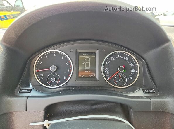 WVGBV7AX7HW501616 2017 VOLKSWAGEN TIGUAN Silver Widok zestawu wskaźników