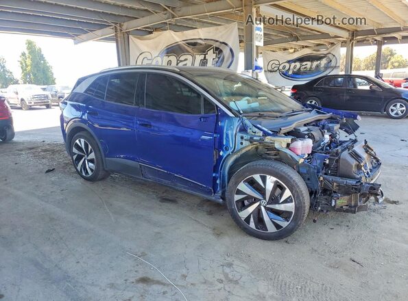 WVGDMPE25MP022724 2021 VOLKSWAGEN ID.4 Blue წინა მარჯვენა