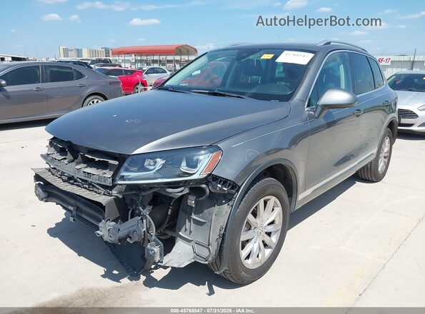 WVGEF9BP0GD012893 2016 VOLKSWAGEN TOUAREG Gray Przód lewy