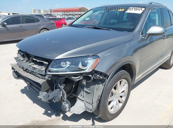WVGEF9BP0GD012893 2016 VOLKSWAGEN TOUAREG Gray 