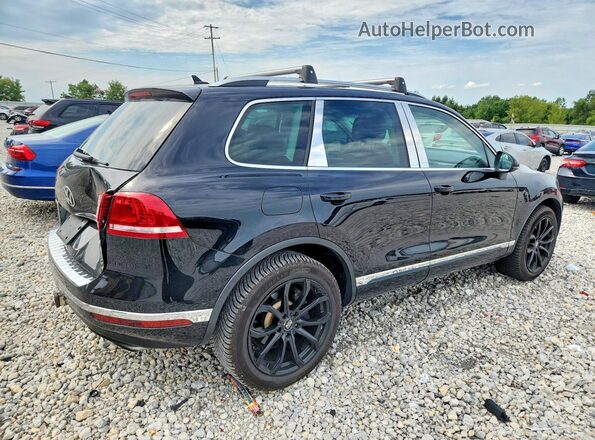WVGEF9BP2GD001412 2016 VOLKSWAGEN TOUAREG Черный Задняя правая четверть