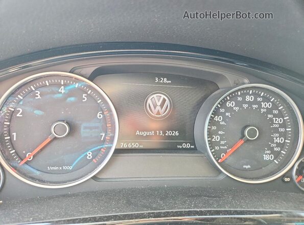 WVGEF9BP3GD006425 2016 VOLKSWAGEN TOUAREG White Instrument cluster view