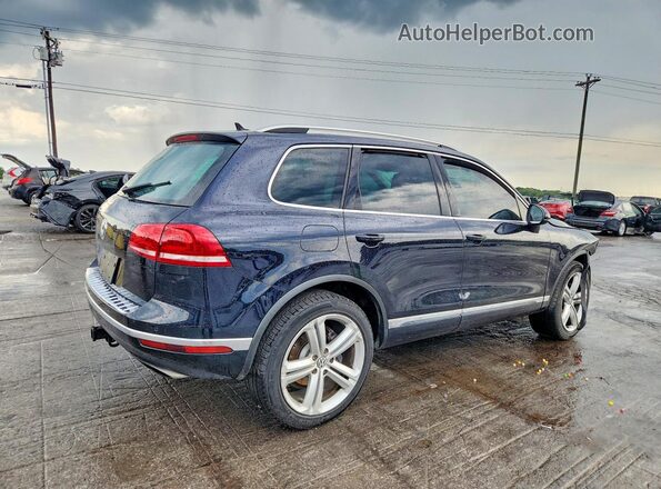 WVGEF9BP3GD010460 2016 VOLKSWAGEN TOUAREG Blue Задня права чверть