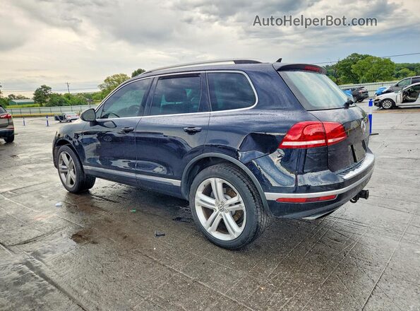 WVGEF9BP3GD010460 2016 VOLKSWAGEN TOUAREG Blue Задня ліва чверть