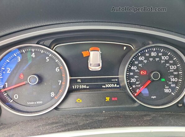 WVGEF9BP3GD010460 2016 VOLKSWAGEN TOUAREG Blue Вид щитка приладів