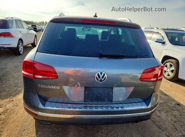 WVGEF9BP5GD003641 2016 VOLKSWAGEN TOUAREG Gray Vista trasera