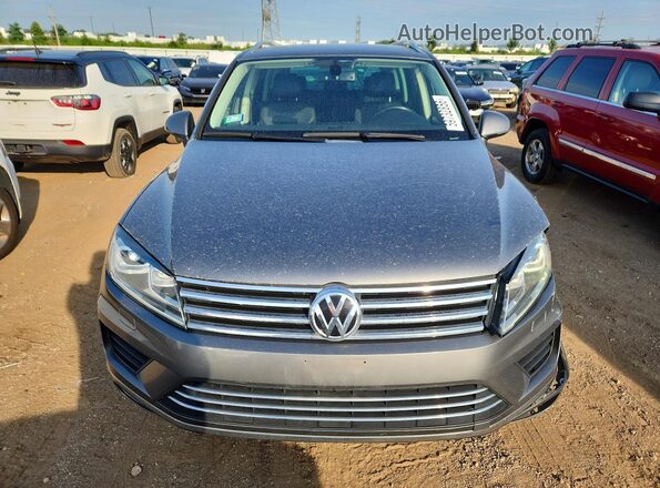 WVGEF9BP5GD003641 2016 VOLKSWAGEN TOUAREG Gray Vista frontal