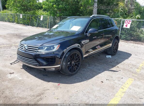 WVGEF9BP6GD010310 2016 VOLKSWAGEN TOUAREG Black Przód lewy
