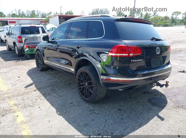 WVGEF9BP6GD010310 2016 VOLKSWAGEN TOUAREG Black Tył lewy